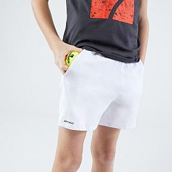 ARTENGO Chlapčenské tenisové šortky TSH100 biele 12-13 r (151-160 cm)