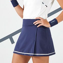 ARTENGO Dámska tenisová sukňa Dry Soft 500 námornícka modrá L