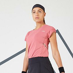 ARTENGO Dámske tričko Dry 500 na tenis ružové L-XL