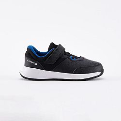 ARTENGO Detská tenisová obuv na suchý zips Essentiel KD čierno-modrá čierna 31