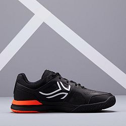 ARTENGO Pánska tenisová obuv TS500 čierno-oranžová čierna 47