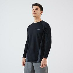 ARTENGO Pánske tenisové tričko Thermic s dlhým rukávom čierne S