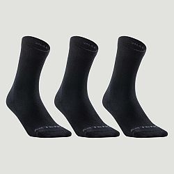 ARTENGO Športové ponožky RS 160 vysoké 3 páry čierne 35-38