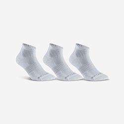 ARTENGO Športové ponožky RS 500 stredne vysoké 3 páry biele 35-38