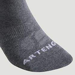 ARTENGO Športové ponožky RS160 stredne vysoké 3 páry tmavosivé šedá 35-38