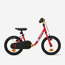 BTWIN Detský bicykel s odrážadlom 2v1 Discover 500 3 až 5 rokov 14-palcový červený 14_QUOTE_