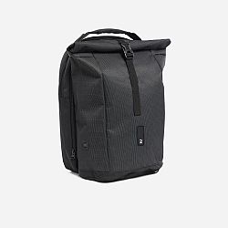 BTWIN Dvojitý batoh na nosič batožiny 27 l reflexný čierna