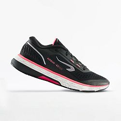 Dámska bežecká obuv Kiprun KS500 čierno-ružová čierna 42
