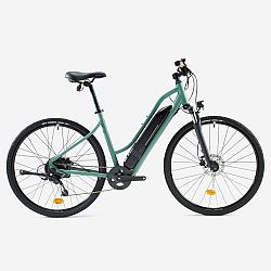 Elektrický trekingový bicykel Riverside 520 E s nízkym rámom zelený S