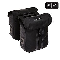 ELOPS Dvojitá taška 540 2 x 20 l na držiak batožiny nepremokavá čierna
