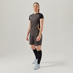 KIPSTA Dámske futbalové šortky čierne šedá XS