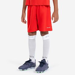 KIPSTA Detské futbalové šortky Essentiel červené 10-11 r (141-150 cm)