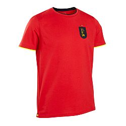 KIPSTA Detský dres FF100 Belgicko 2022 červená 10-11 r (141-148 cm)