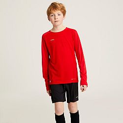 KIPSTA Detský futbalový dres s dlhým rukávom Viralto Club červený červená 8-9 r (131-140 cm)