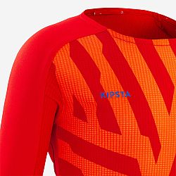 KIPSTA Detský futbalový dres Viralto Aqua s dlhým rukávom oranžovo-červený červená 14-15 r (161-172 cm)