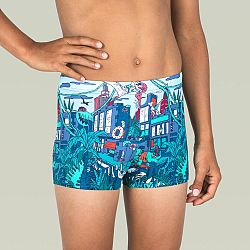 NABAIJI Chlapčenské boxerkové plavky Fitib East modré 5-6 r (113-122 cm)