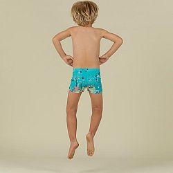 NABAIJI Detské boxerkové plavky Aquamarine svetlomodré tyrkysová 3-4 r (96-102 cm)