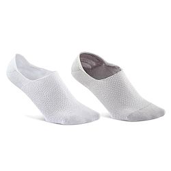 NEWFEEL Členkové ponožky 2 páry bielo-sivé biela 35-38