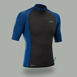 OLAIAN Pánske lykrovo-neoprénové termo tričko s UV ochranou na surf s krátkym rukávom modrá 2XL