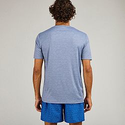 OLAIAN Pánske tričko s ochranou proti UV na surfovanie s krátkym rukávom sivé šedá 3XL