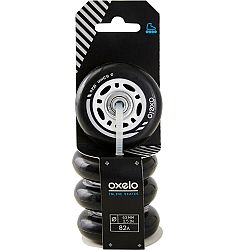 OXELO 4 kolieska s ložiskami na detské inline korčule Play 3 63 mm 82 A čierna