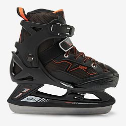 OXELO Chlapčenské korčule Fit 100 na krasokorčuľovanie čierno-oranžové čierna 29-32
