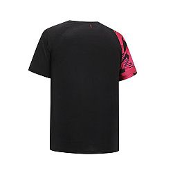 PERFLY Pánske bedmintonové tričko 560 Lite čierno-neónovo purpurové čierna M