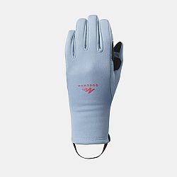 QUECHUA Detské turistické dotykové rukavice SH500 strečové 6-14 rokov modrá 14