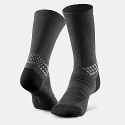 QUECHUA Vysoké turistické ponožky Hike 900 2 páry čierne šedá 39-42