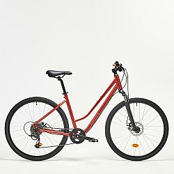 RIVERSIDE Trekingový bicykel 500 nízky rám červený červená L