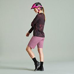 ROCKRIDER Dámske šortky EXPL 700 na horskú cyklistiku fialové fialová M