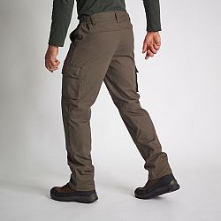 SOLOGNAC Odolné a pohodlné poľovnícke nohavice 520 gaštanovohnedé hnedá XL