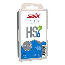 SWIX Vosk HS6 Blue na voskovanie za tepla -6 °C/-12 °C hmotnosť 60 g 60 G
