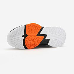 TARMAK Detská vysoká basketbalová obuv SS500 čierna-oranžová čierna 33
