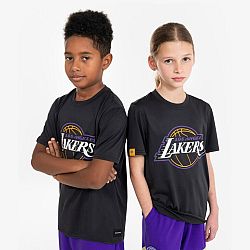 TARMAK Detské basketbalové tričko TS 900 NBA Lakers čierne 7-8 r (123-130 cm)