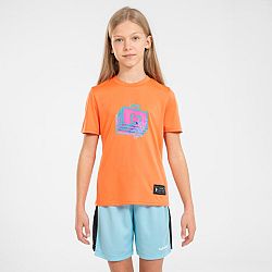 TARMAK Detské basketbalové tričko TS500 FAST oranžové oranžová 14-15 r (161-172 cm)