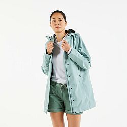 TRIBORD Dámska bunda do dažďa Sailing 300 svetlozelená khaki L