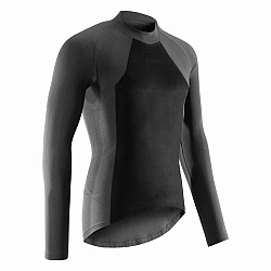 VAN RYSEL Pánske cyklistické spodné tričko Extreme s dlhým rukávom čierne šedá XL-2XL