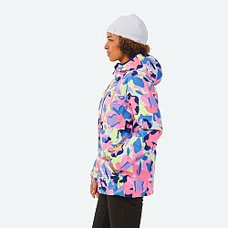 WEDZE Dámska lyžiarska bunda 100 viacfarebná ružová XS