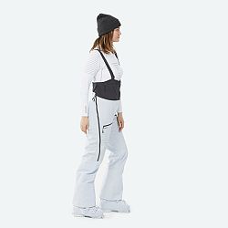 WEDZE Dámske lyžiarske náprsenkové nohavice FR900 svetlomodré šedá L