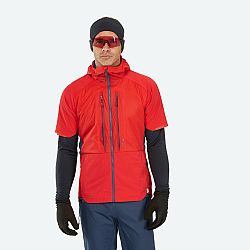 WEDZE Pánska skialpinistická vesta Pacer červeno-tmavomodrá červená XL