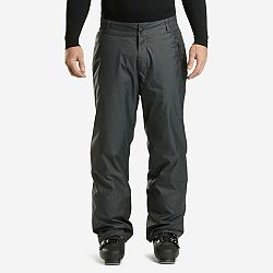 WEDZE Pánske hrejivé lyžiarske nohavice 100 čierne šedá XL