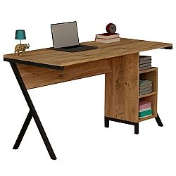 Sconto Písací stôl NERO FIGARO orech/čierna