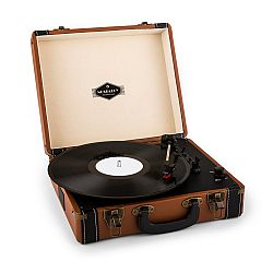 Auna Jerry Lee, retro gramofón, LP, USB, hnedý