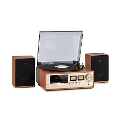 Auna Oxford, retro stereo systém, DAB+/FM rádio, BT funkcia, vinyl, CD, AUX, champagne
