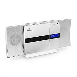 Auna V-20 DABvertikálne stereo zariadenie bluetooth NFC CD USB MP3 DAB+ strieborno-biela farba