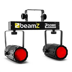 Beamz 2-Some, sada dvoch LED-reflektorov v RGBW s mikrofónom