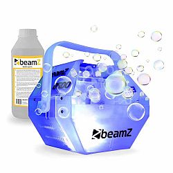 Beamz B500LED, sada s výrobníkom mydlových bublín, RGB LED farebný efekt, 1 l tekutiny