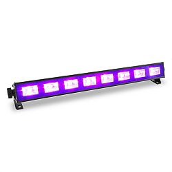 Beamz BUV93, LED bar, čierne svetlo, svetelná lišta so spínačom, 8 x 3 W, UV LED