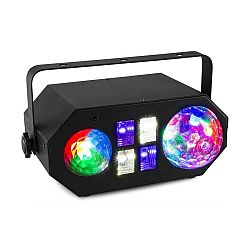 Beamz LEDWAVE LED, jellyball, 6 x 3 W RGB, waterwave 1 x 4 W RGBW, UV/stroboskop 4 x 3 W, čierna